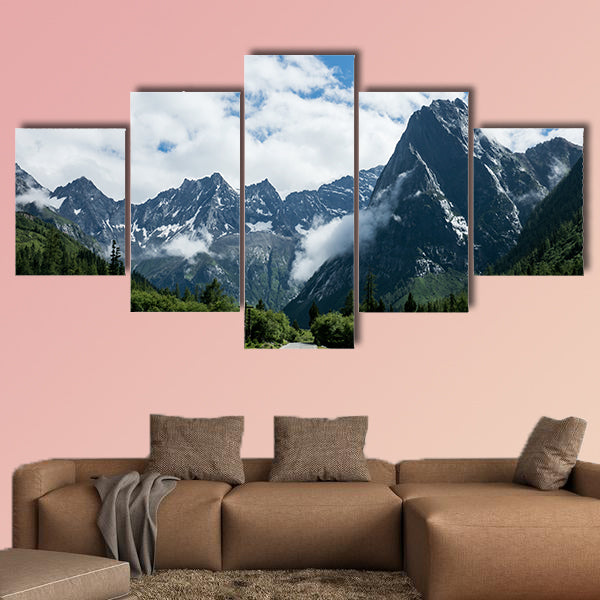 Mt Siguniang scenery in Sichuan, China Multi panel canvas wall art