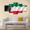 Waving Flag of Kuwait Multi Panel Canvas Wall Art