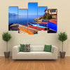 Coastal Print Of Ohrid, A Small City By The Lake Ohrid in Macedonia, Multi Panel Canvas Wall Art