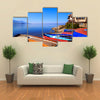 Coastal Print Of Ohrid, A Small City By The Lake Ohrid in Macedonia, Multi Panel Canvas Wall Art