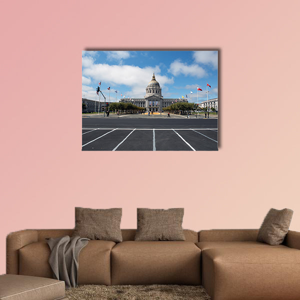 Building of the San Francisco city hall multi panel canvas wall art