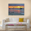 Amazing sunset in African Congo Multi panel canvas wall art