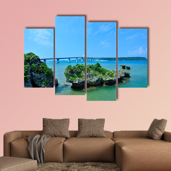  Sesoko Bridge multi panel canvas wall art