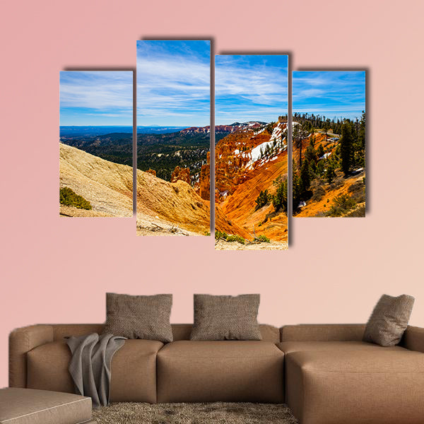 landscape view of the natural beauty of Bryce Canyon National Park in Utah Multi panel canvas wall art
