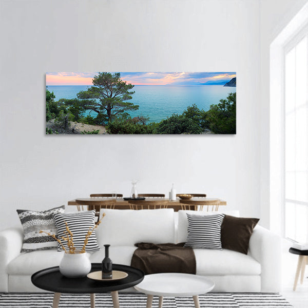 Sea background Crimea Russia panoramic canvas wall art