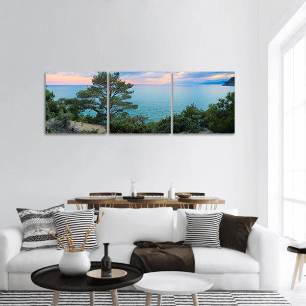 Sea background Crimea Russia panoramic canvas wall art