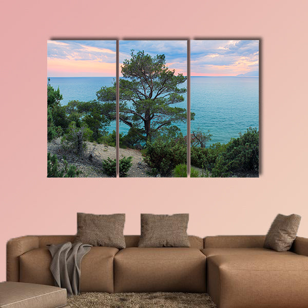 Panorama sea background Crimea Russia