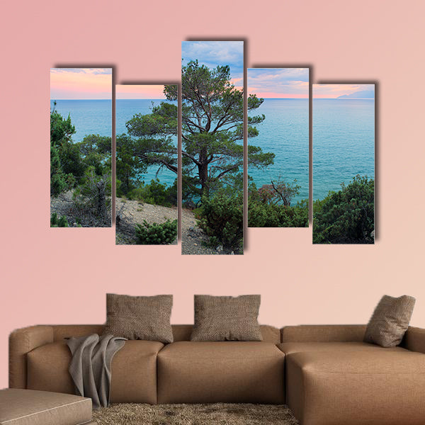 Panorama sea background Crimea Russia