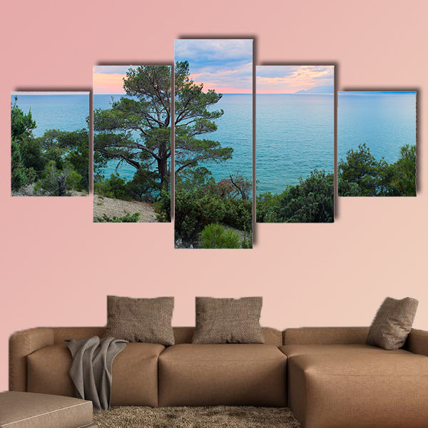 Panorama sea background Crimea Russia