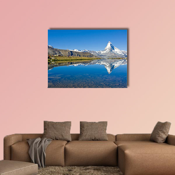 Mass tourism at the Matterhorn multi panel canvas wall art