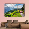 Beautiful outdoor scene in Swiss Alps, Bernese Oberland in the canton of Bern, Switzerland, Europe Multi panel canvas wall art