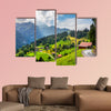 Beautiful outdoor scene in Swiss Alps, Bernese Oberland in the canton of Bern, Switzerland, Europe Multi panel canvas wall art