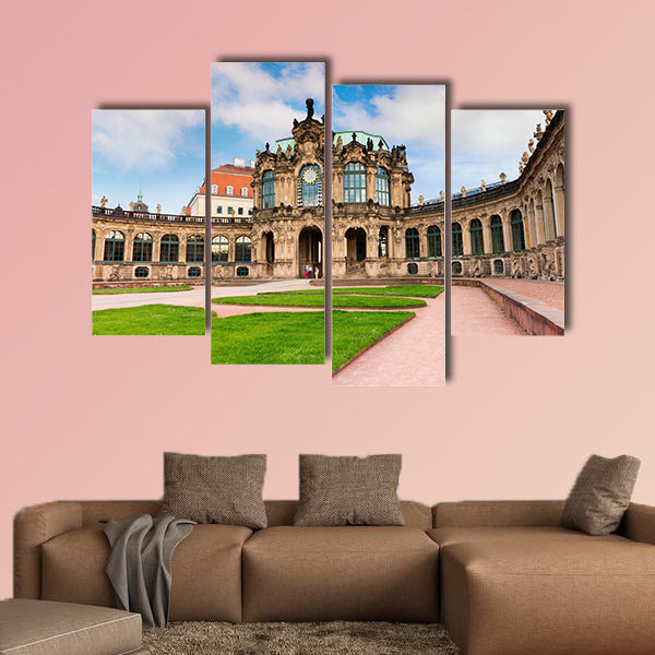 Morning in famous Zwinger palace Germany multi panel canvas wall art