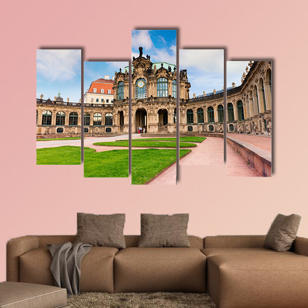 Morning in famous Zwinger palace Germany multi panel canvas wall art