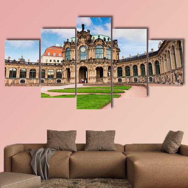 Morning in famous Zwinger palace Germany multi panel canvas wall art