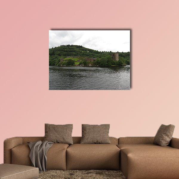 Urquhart Castle, on the Loch Ness lake, Scotland Multi panel canvas wall art