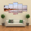 Palm trees on one of the beaches of somone, in the coastal region of Mbour, Senegal Multi Panel Canvas Wall Art