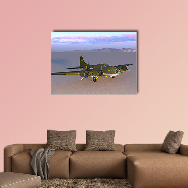 Propeller fighter multi panel canvas wall art