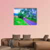 Road on mountain, Thailand multi panel canvas wall art