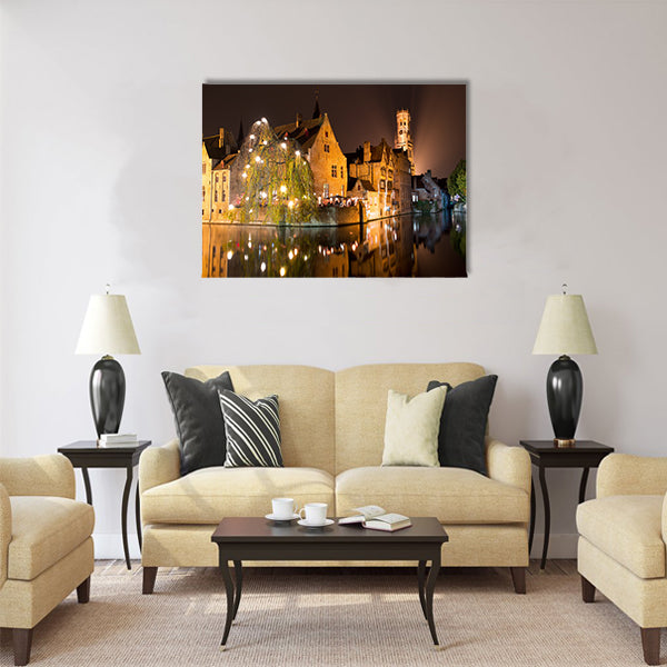 Historic Medieval City of Bruges Multi panel canvas wall art