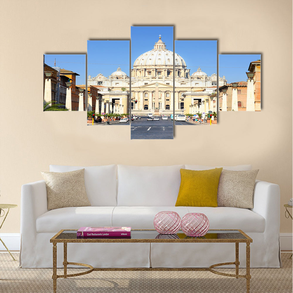 Basilica di San Pietro, Vatican City, Rome, Italy Multi panel canvas wall art
