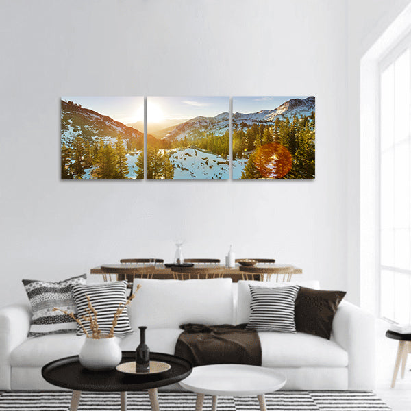 Sierra Nevada mountains panoramic canvas wall art