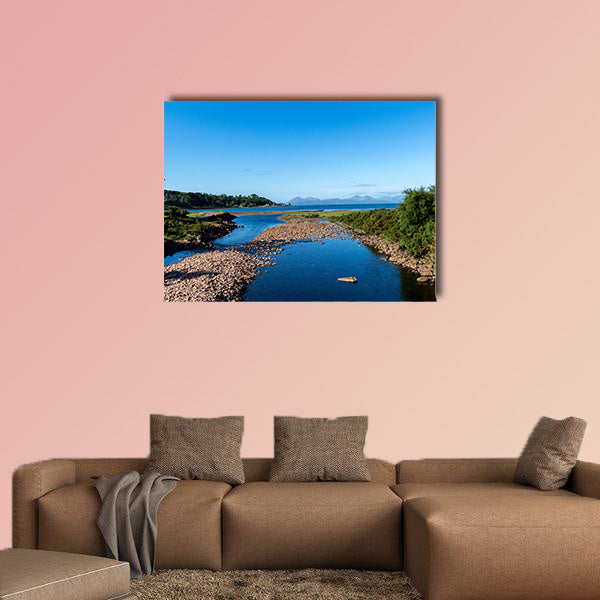 Beautiful Scottish Lake in the Highlands multi panel canvas wall art