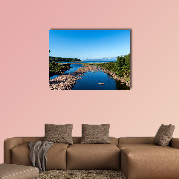 Beautiful Scottish Lake in the Highlands Multi panel canvas wall art