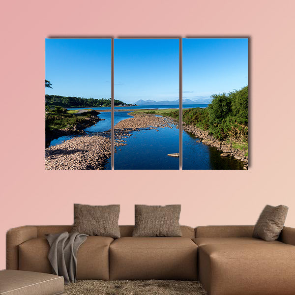 Beautiful Scottish Lake in the Highlands multi panel canvas wall art