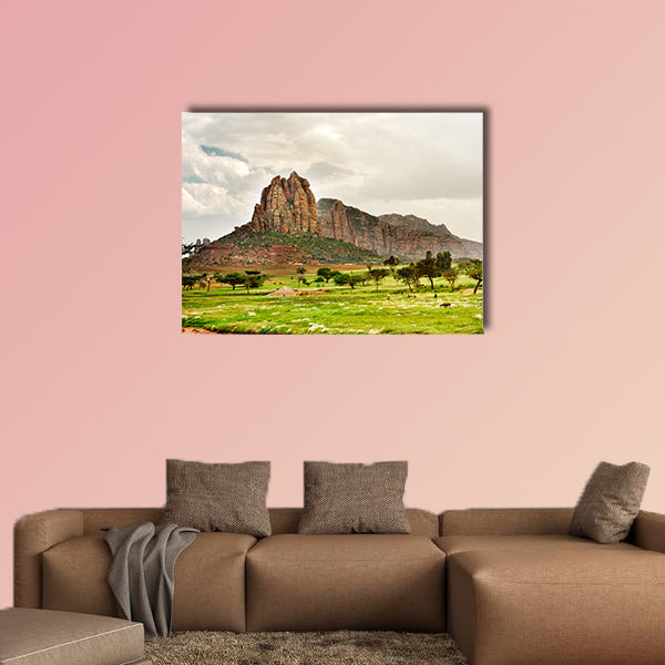 Landscape shot in Tigray province, Ethiopia, Africa Multi panel canvas wall art