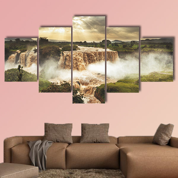 Blue Nile Falls, Tis Issat, Ethiopia, Africa Multi panel canvas wall art