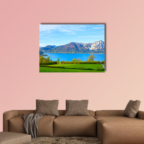 Beautiful landscape with Alps, Salzburger Land, Austria multi panel canvas wall art