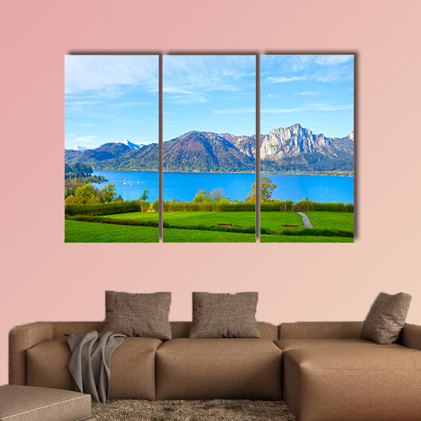 Beautiful landscape with Alps, Salzburger Land, Austria multi panel canvas wall art