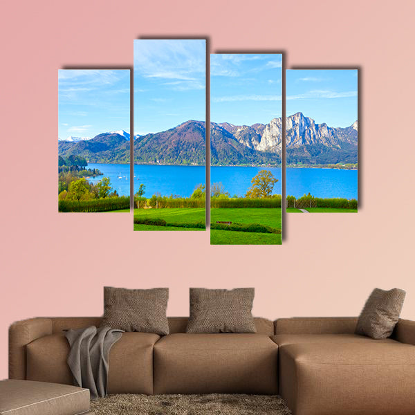 Beautiful landscape with Alps, Salzburger Land, Austria multi panel canvas wall art