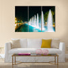 Batumi, Adjara, Georgia. Singing And Dancing Fountains Is Local multi panel canvas wall art