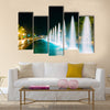 Batumi, Adjara, Georgia. Singing And Dancing Fountains Is Local multi panel canvas wall art