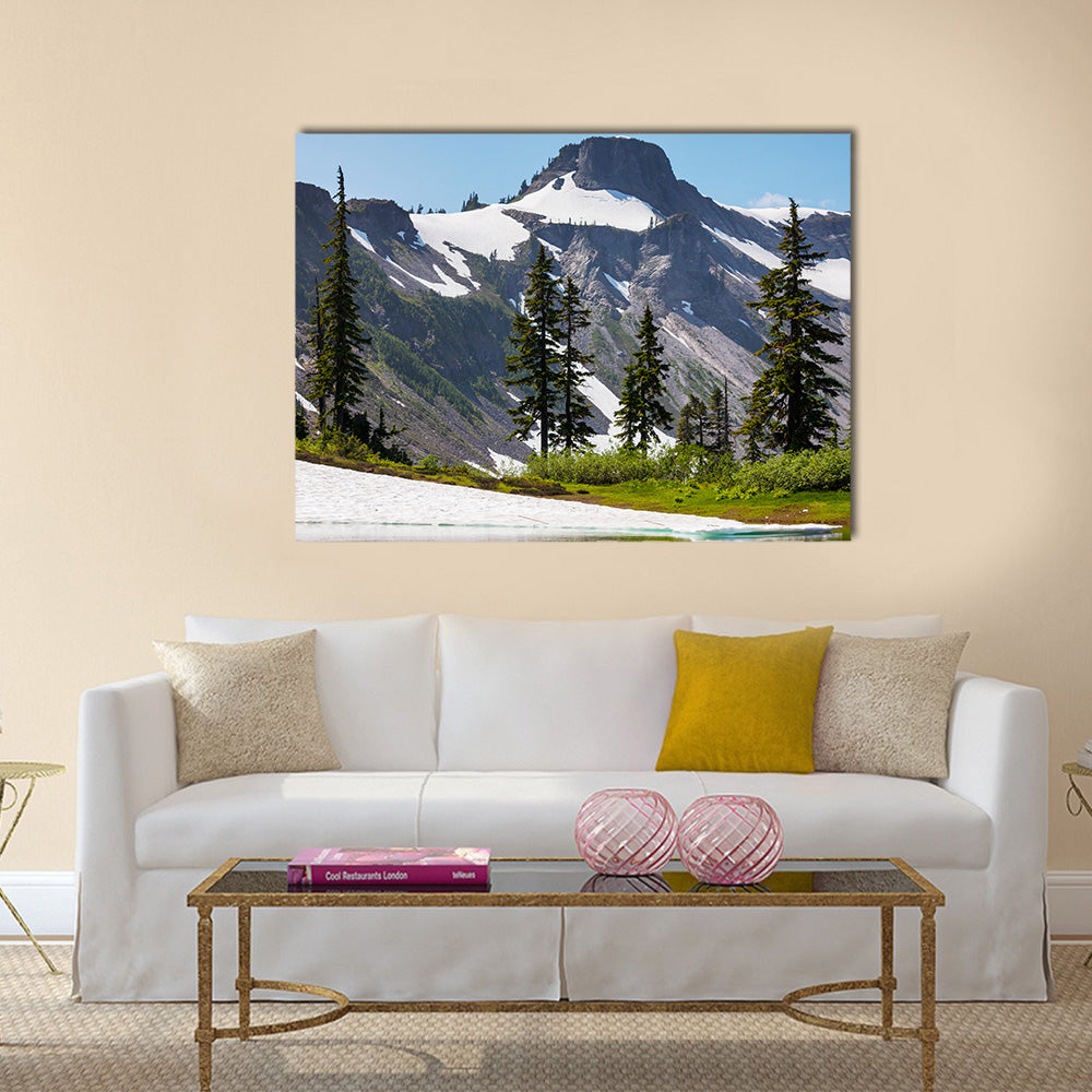 view of Mt. Baker recreation area, Washington, USA multi panel canvas wall art