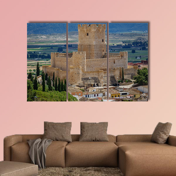Villena Castle in Costa Blanca Alicante Spain multi panel canvas wall art