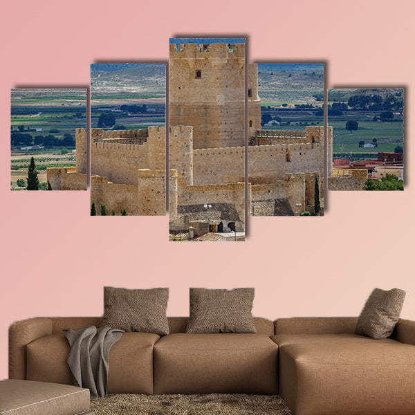 Gate to ancient medina of Fez, Morocco multi panel canvas wall art
