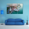 Arial view of Malacca Straits Mosque during sunset multi panel canvas wall art