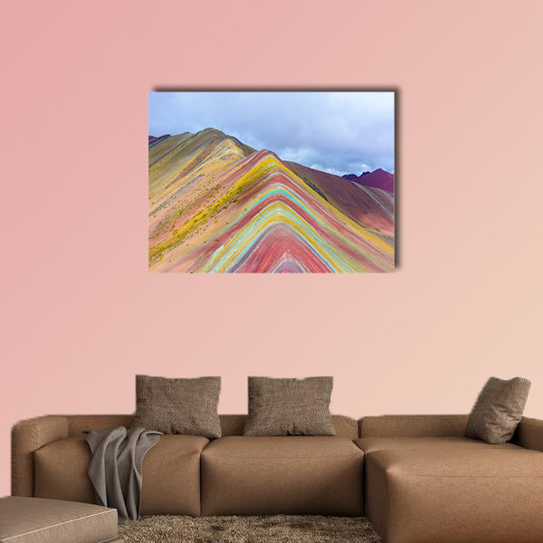 Vinicunca or Rainbow Mountain, Pitumarca-Peru multi panel canvas wall art