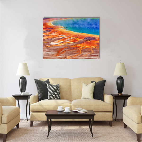 The Grand Prismatic Spring Multi panel canvas wall art