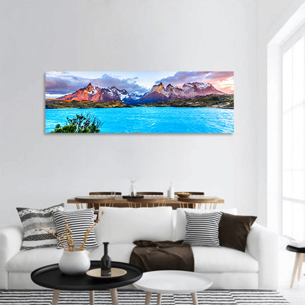 Torres del Paine,Patagonia, Chile Magellanes Region  panoramic canvas wall art