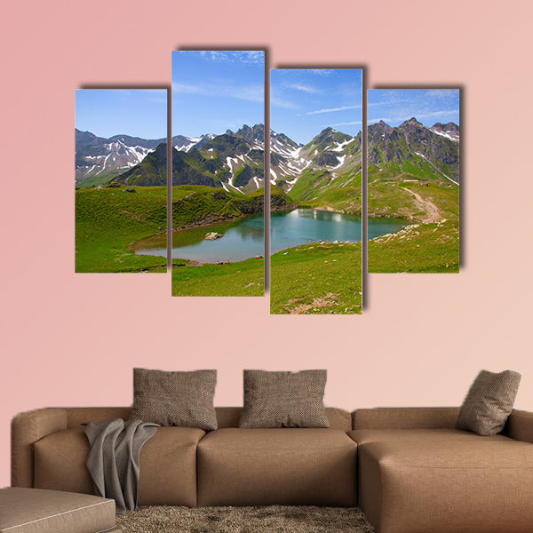 Summer alpine landscape Pizol, St.Gallen, Switzerland Multi panel canvas wall art
