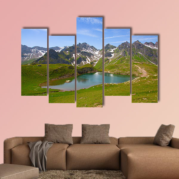 Summer alpine landscape Pizol, St.Gallen, Switzerland Multi panel canvas wall art