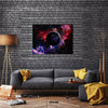 When Earth Is Viewed In Space And Galaxy Multi Panel Canvas Wall Art