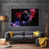 When Earth Is Viewed In Space And Galaxy Multi Panel Canvas Wall Art