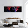 Earth from space and galaxy, furnished by NASA  panoramic canvas wall art