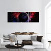 Earth from space and galaxy, furnished by NASA  panoramic canvas wall art