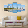 Baku boulevard (the Caspian Sea embankment), Azerbaijan Multi Panel Canvas Wall Art